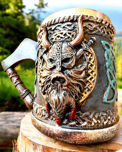 Pohár vikinga Ragnarov roh - s možnosťou gravírovania na darček, 250 ml