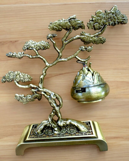 Elegantný kovový držiak na kadidlo Bonsai - možnosť personalizácie gravírovaním na darček