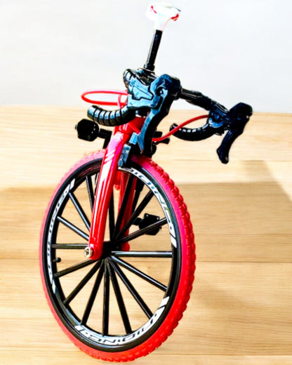 Miniatúrny Model Kovový Červený Bicykel "SpeedMaster" personalizácia gravírovaním na darček, 2 farebné varianty