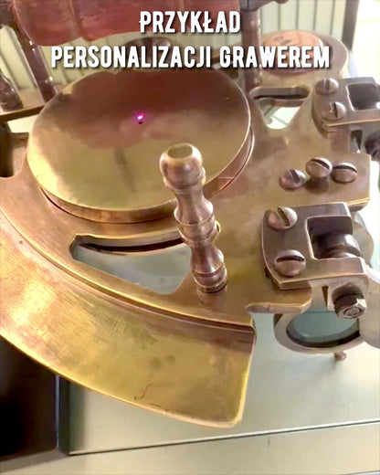 Sekstant Premium s Kompasom Antický - možnosť personalizácie gravírovaním