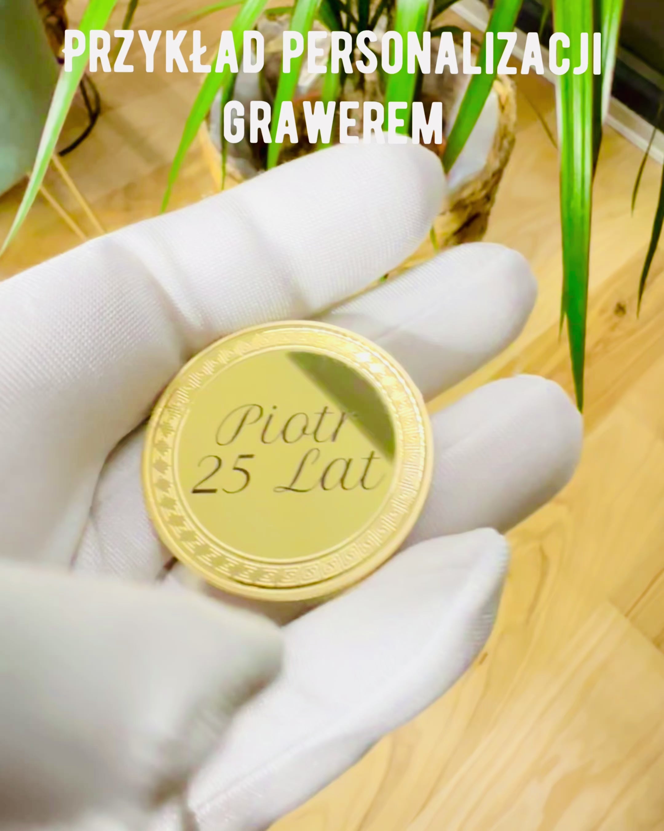 Pustá minca výzvy s možnosťou personalizácie gravírovaním – zberateľská, 40mm, tri modely