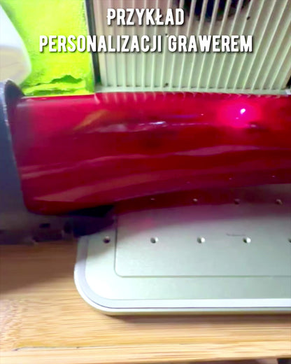 Rohový pohár bojovníka - Červený - s možnosťou personalizácie gravírovaním